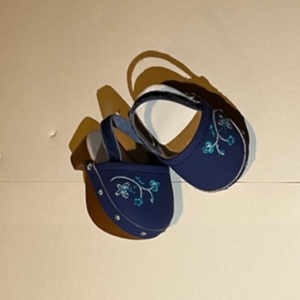 American Girl Doll Saige's Blueberry Clogs
